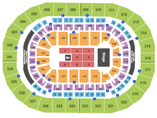 Paycom Center MercyMe Seating Chart